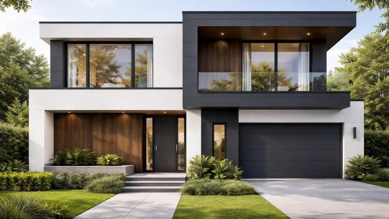 Conseils d&rsquo;experts pour une façade de la maison blanc et gris anthracite réussie