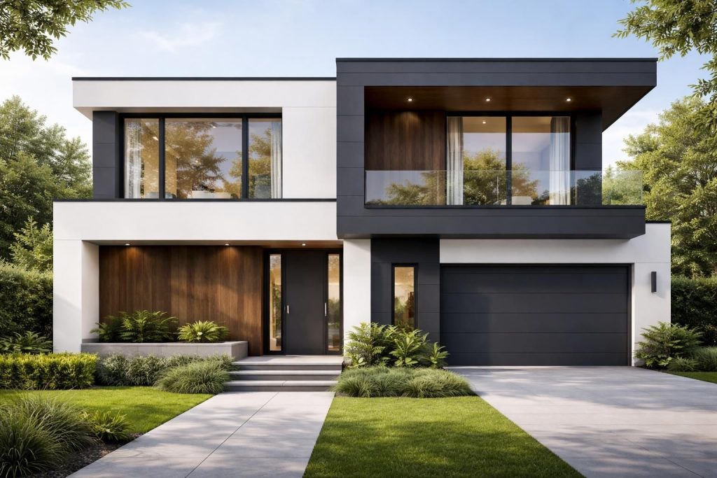 Conseils d&rsquo;experts pour une façade de la maison blanc et gris anthracite réussie