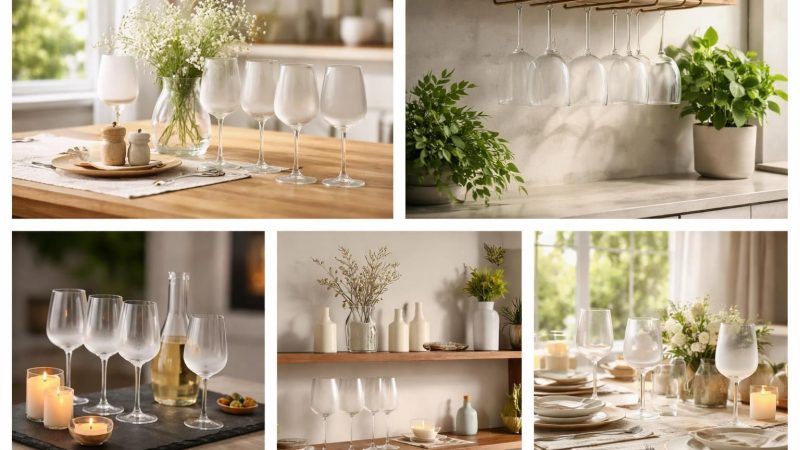 Verres blancs à la maison : 5 idées créatives pour les mettre en valeur